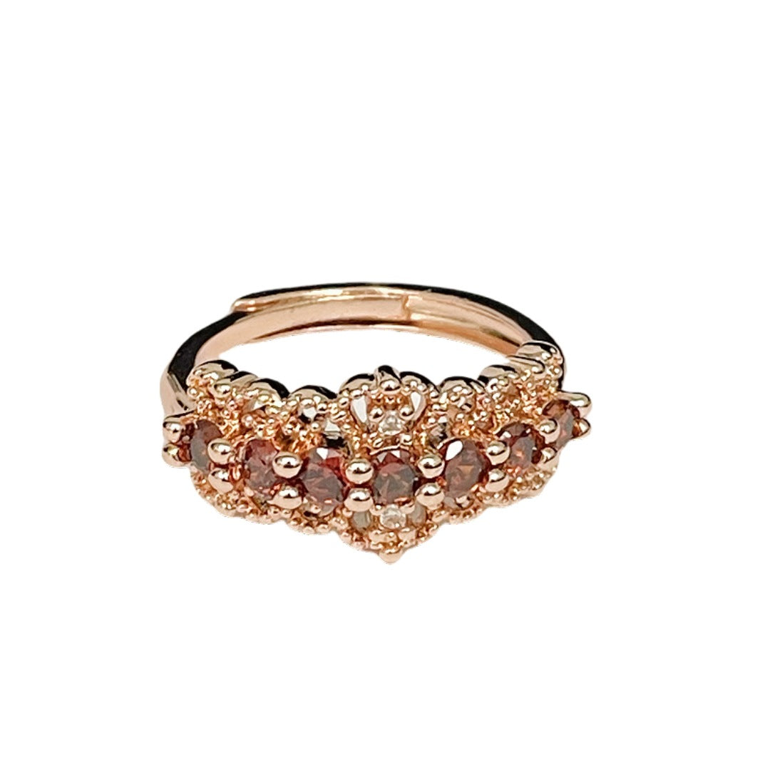 Princess Style Design Premium Personality Red Rings