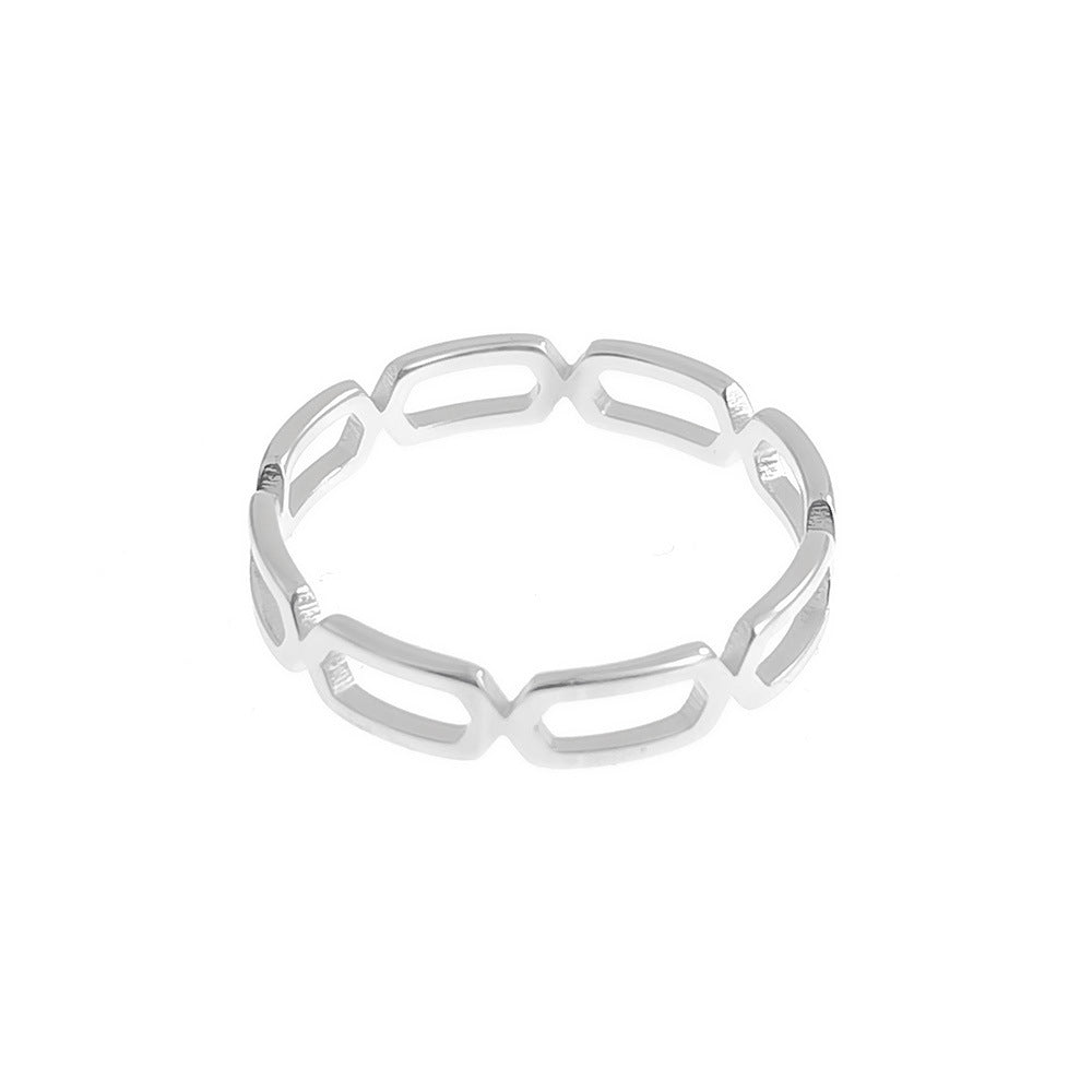 Men's Steel Retro Simple Titanium Corrosion Does Rings