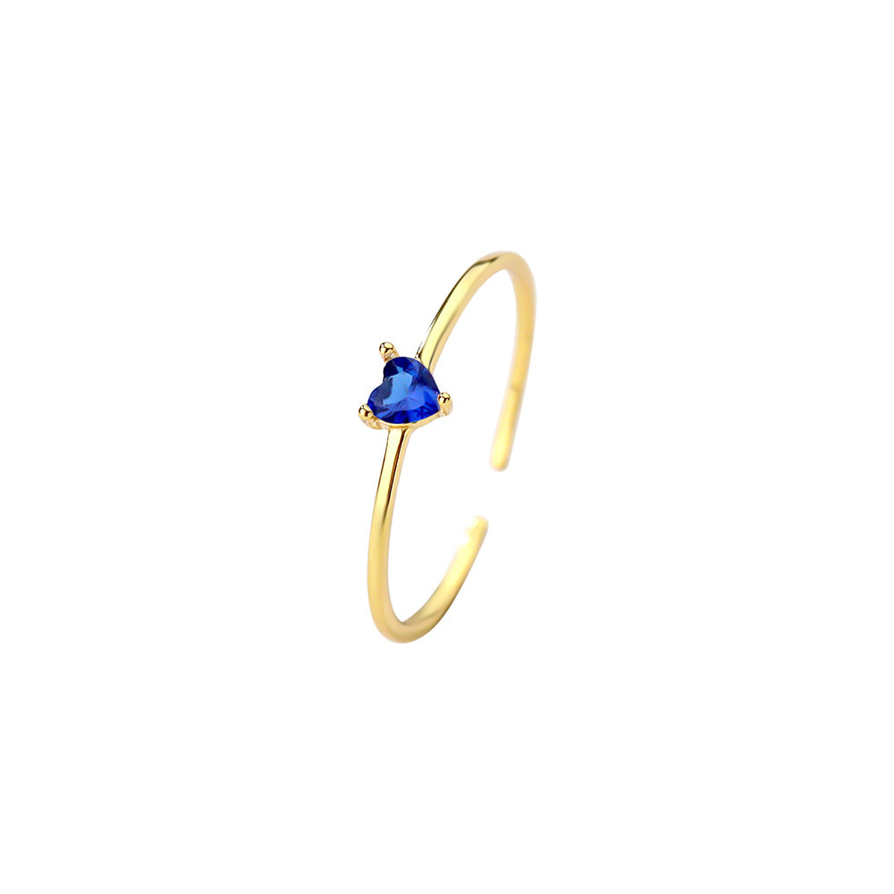 Loving Heart In Sterling Sier White Rings