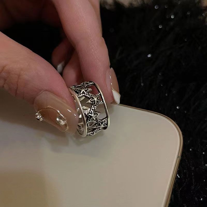 Retro Couple Index Finger Niche Design Rings