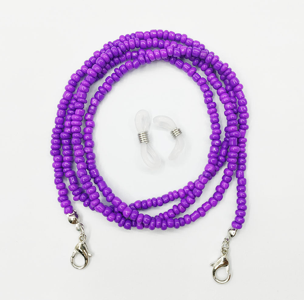 Mask Lanyard Glass Beads Eyeglasses Chain Necklaces