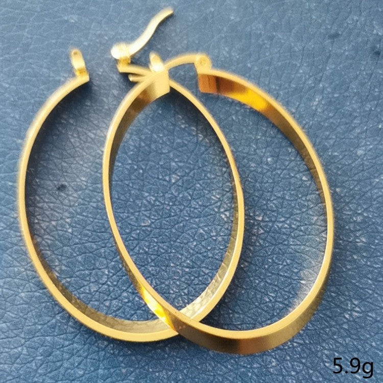 Exaggerated Personalized Big Circle Popular Fashion Earrings