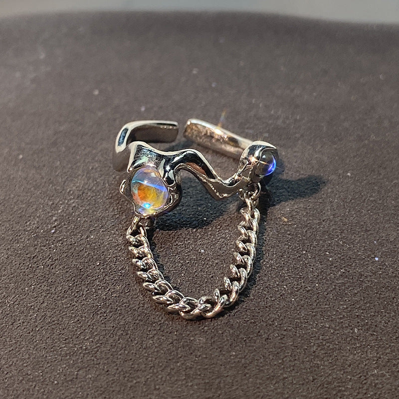 Design Irregular Simple Light Luxury High-grade French Rings