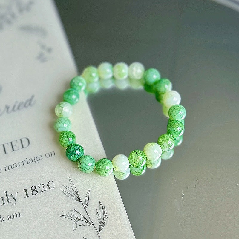 Purple Crystal Female Pliable Temperament Rosary Decompression Hand Bracelets