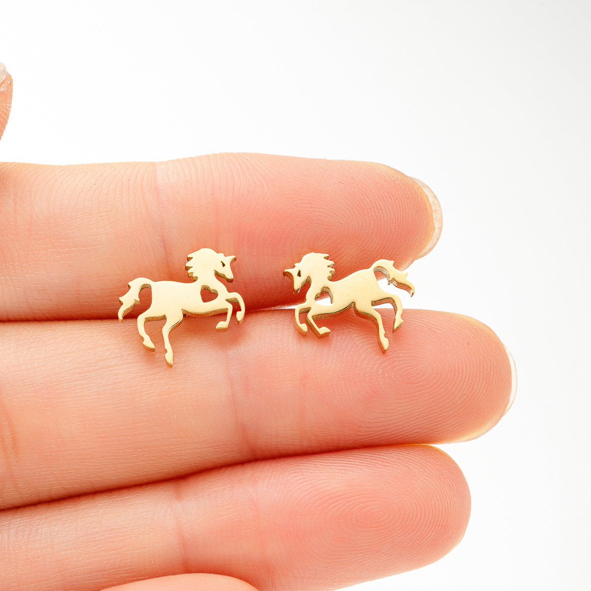 Women's Stainless Steel Simple Fashion Personalized Twee Earrings