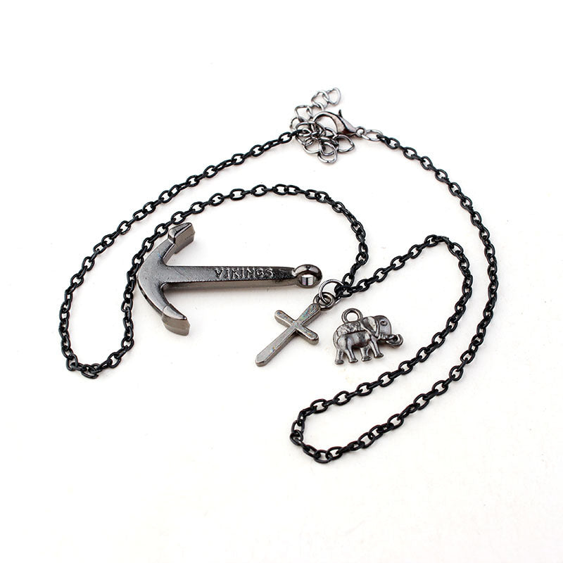 Overseas Gothic Witchcraft Cross Pagan Wizard Necklaces