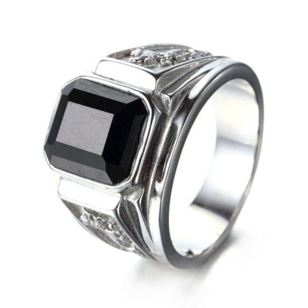 Men's Color Gem Personality Dragon Totem Fashion Rings
