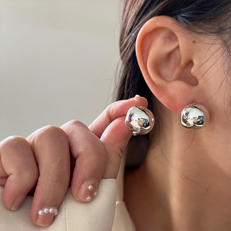 Simple Light Luxury Metal Female Graceful High Rings