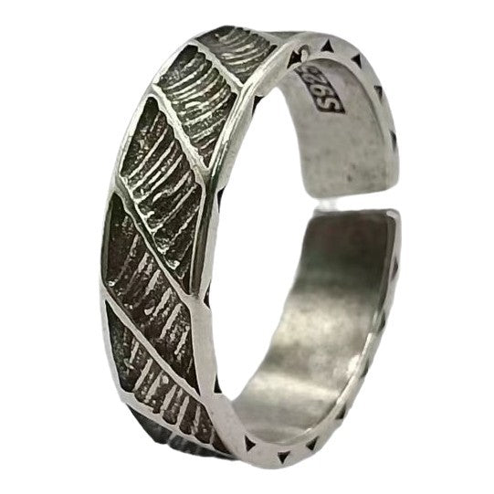 Men's Chiba Vintage Thai Sier From The Hand-made Open Ring