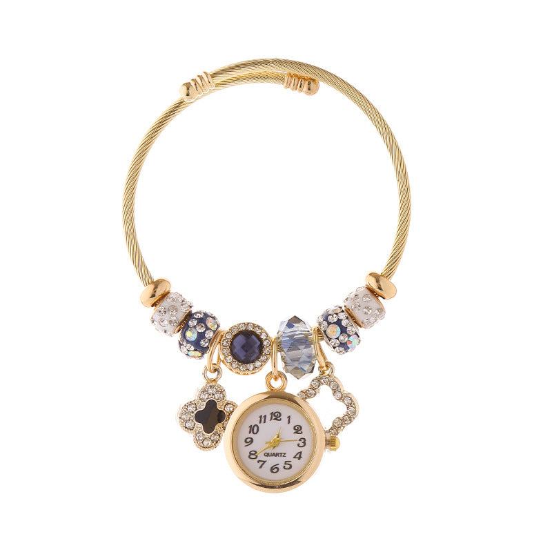 Women's Exquisite Quartz Watch Diamond Fashionable Stainless Bracelets