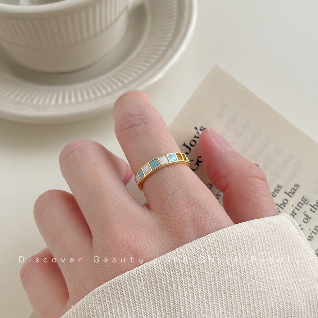 Oil Dripping Female Personality Design Tide Affordable Luxury Fashion Rings