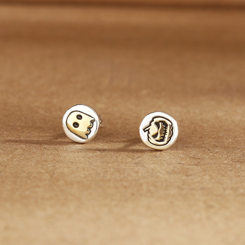 Women's & Men's Creative Funny Pumpkin Trendy Personality Asymmetric Lightning Earrings