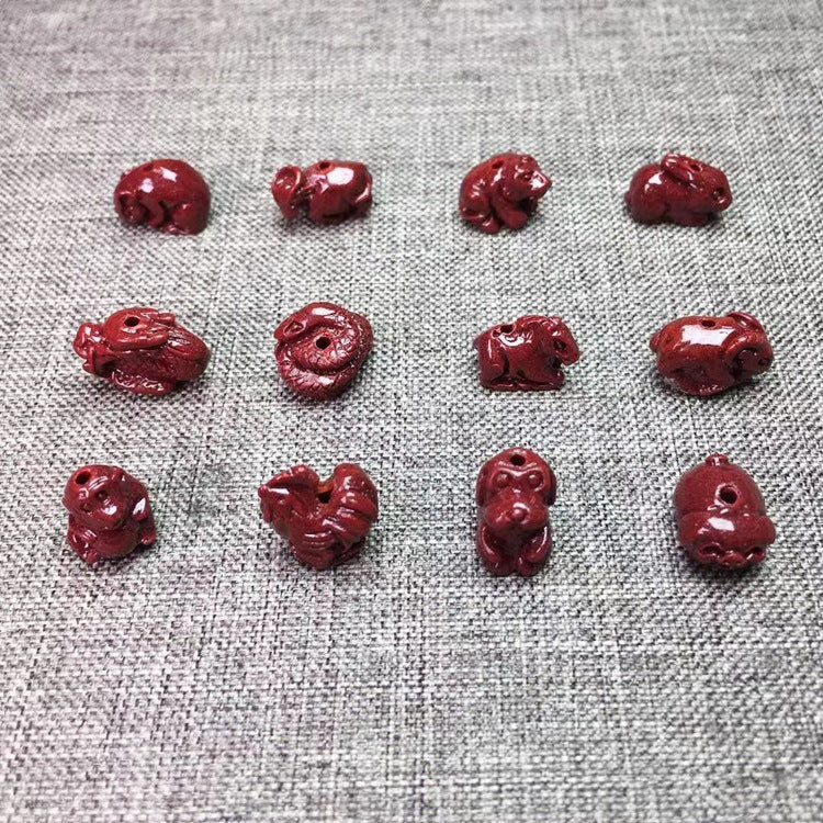 Natural Purple Gold Sand Straight Hole Twee Zodiac Bracelets