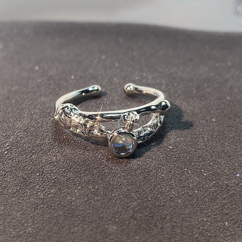 Design Irregular Simple Light Luxury High-grade French Rings