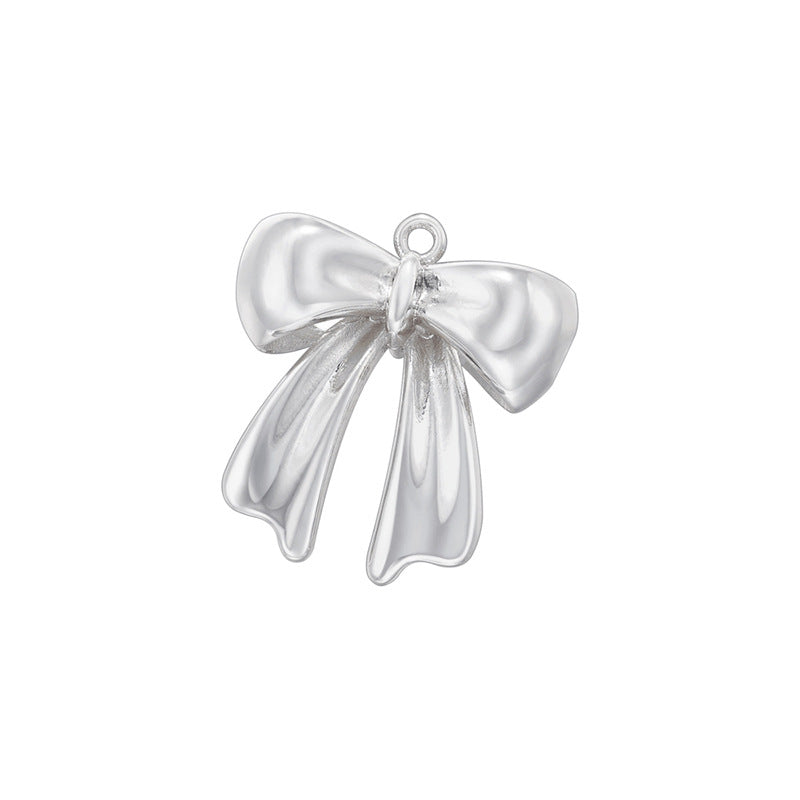 Inlaid Pearl Bow Niche Long Tassel Pendants