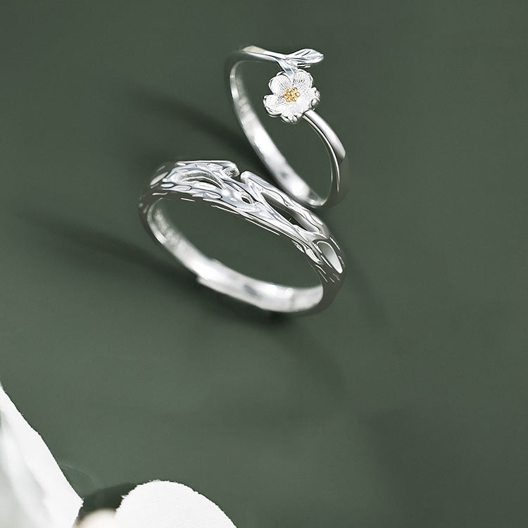 Sier Not To Evade Couple Pair Rings