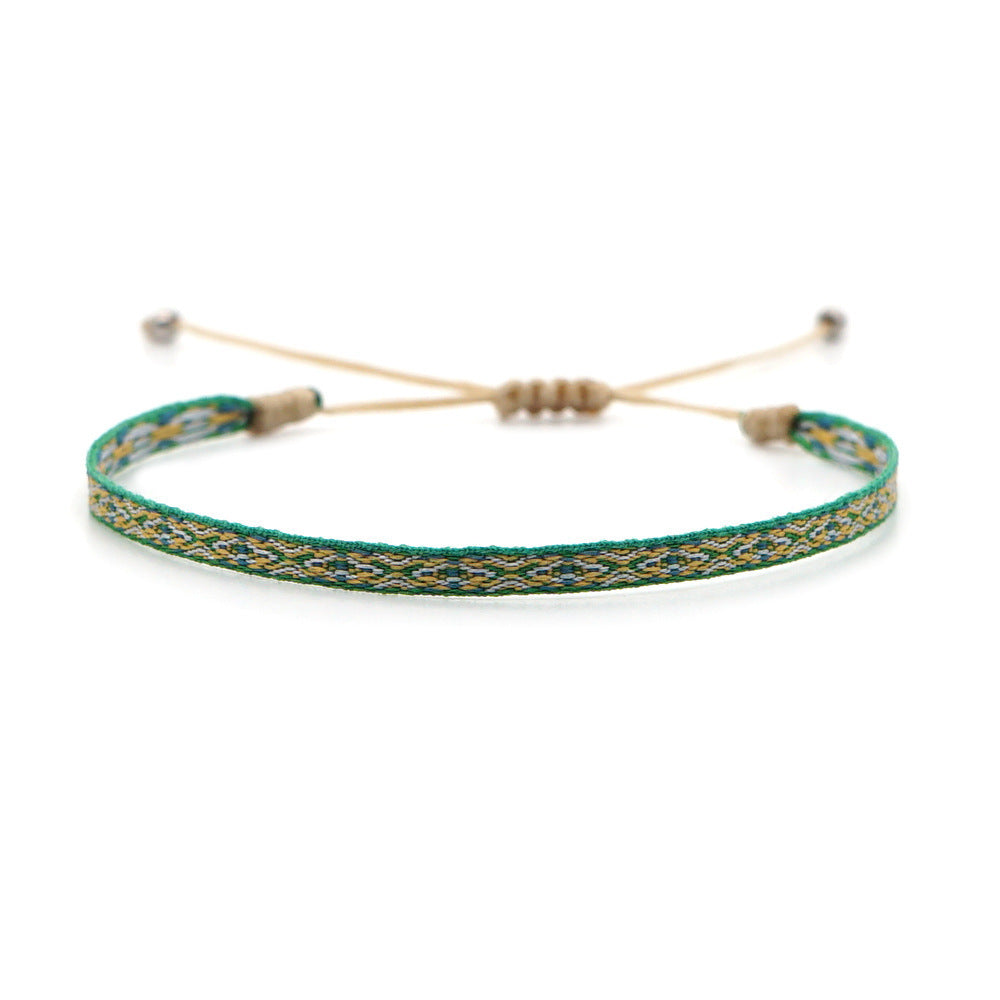 Women's South American Columbia Ethnic Style Webbing Bracelets