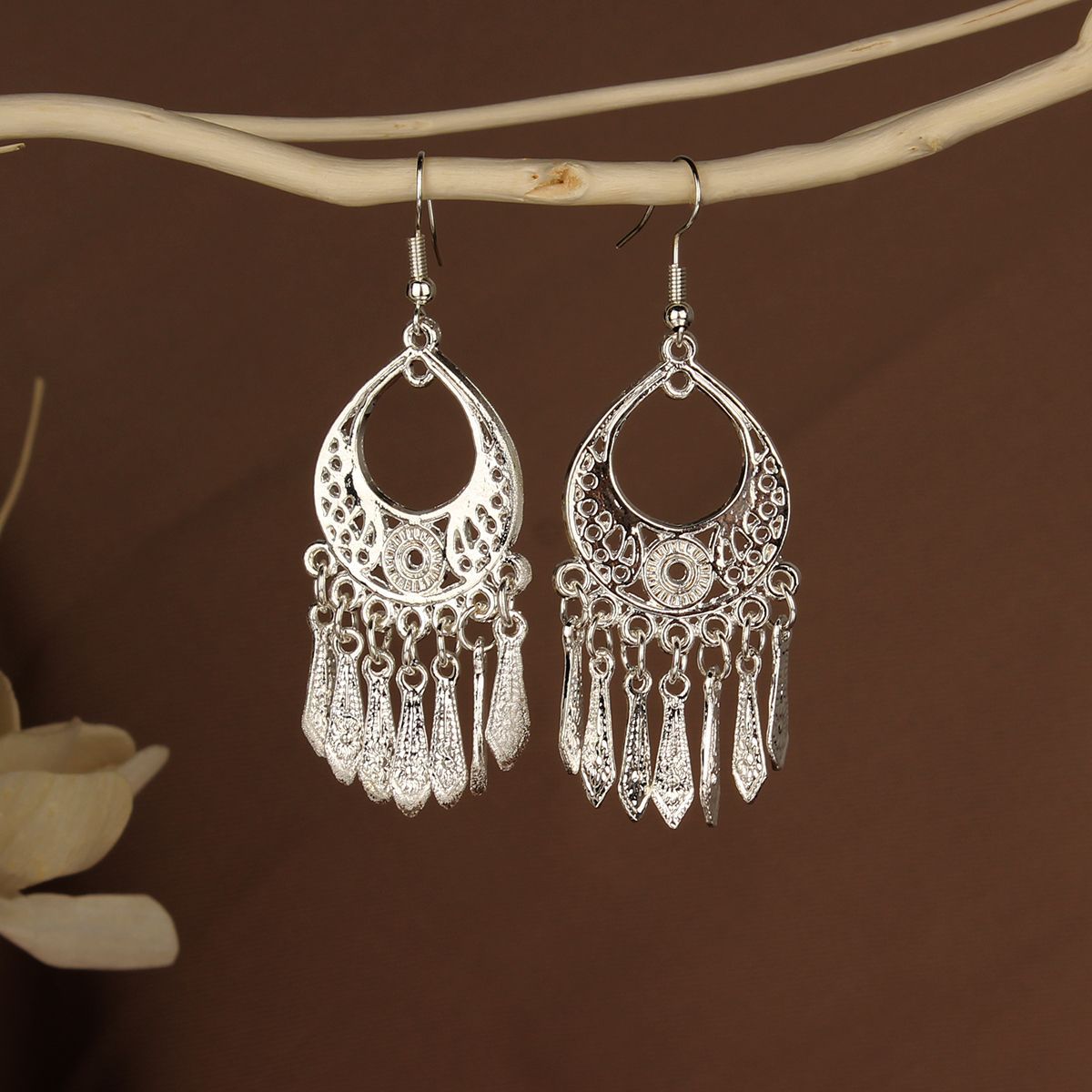 Chinese Style Retro National Miao Sier Earrings