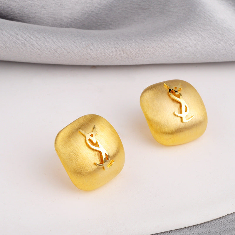 Square Personalized Niche High-grade Retro Affordable Rings