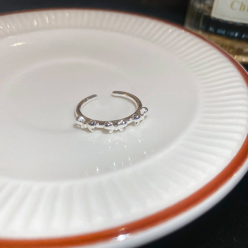 Women's Hollow Wave Geometric Open Trendy Design Rings