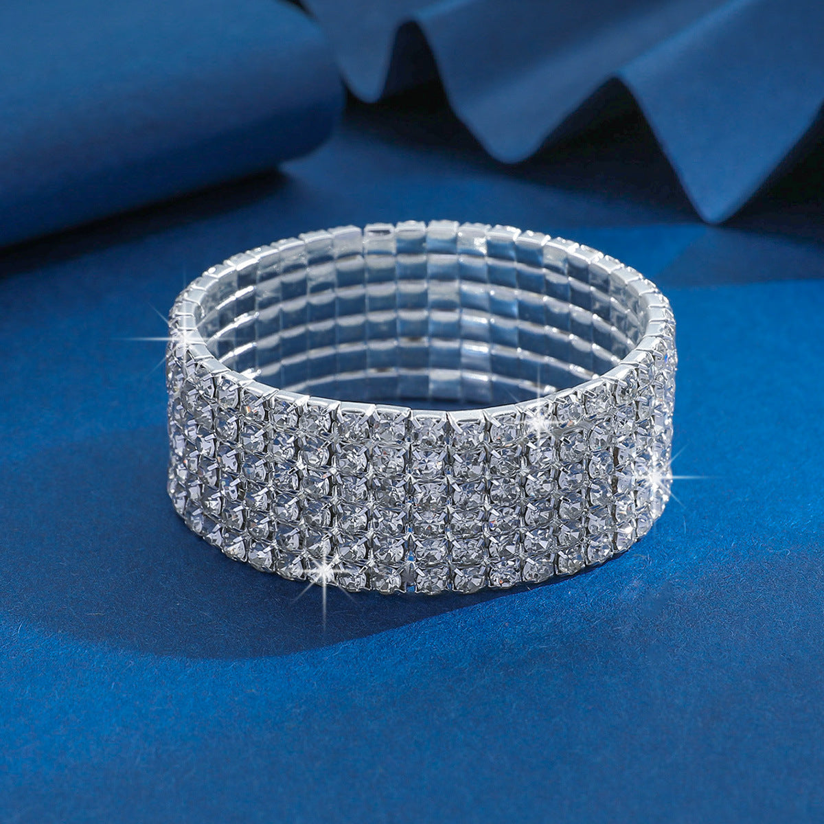 Affordable Luxury Fashion Zircon Elastic Rhinestone Bracelets