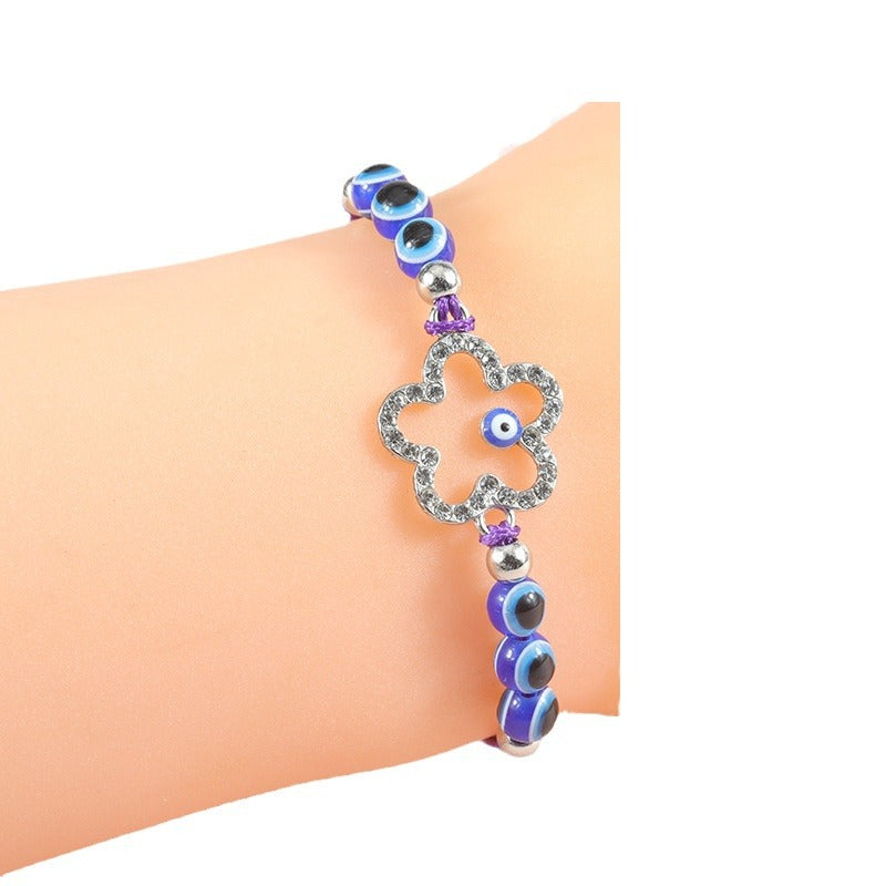 Woven Lucky Beads Charm Carrying Strap Bracelets