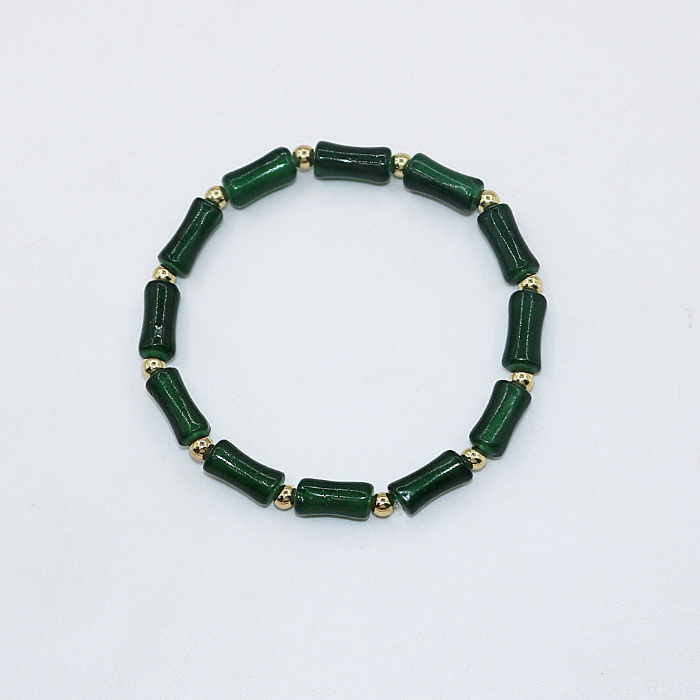Imitation Aventurine Festival High National Style Bracelets