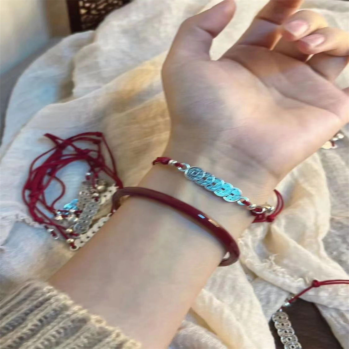 Style Carrying Strap Adjustable Niche Retro Bracelets