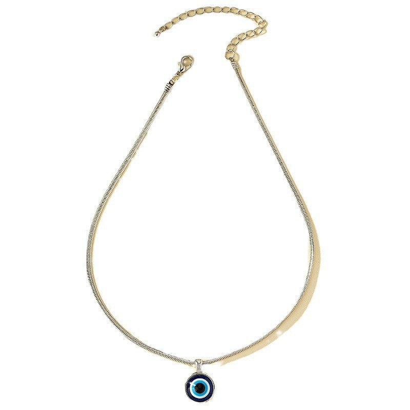 Simple Retro Devil Eye Palm Turkish Necklaces