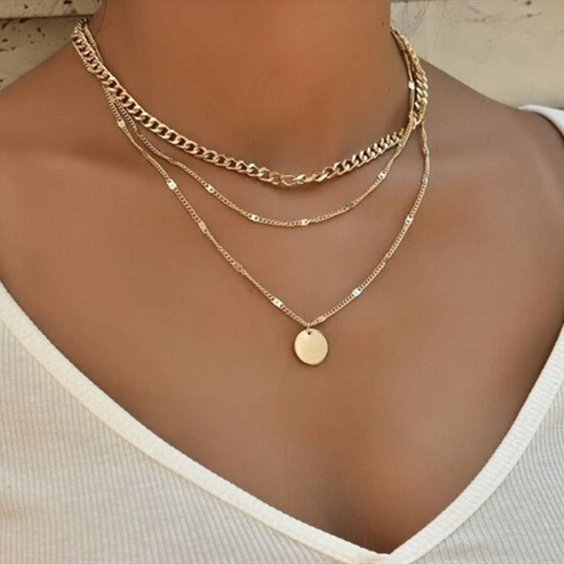 Women's & Men's Ornament Clavicle Chain Short Sweater Crystal Necklaces
