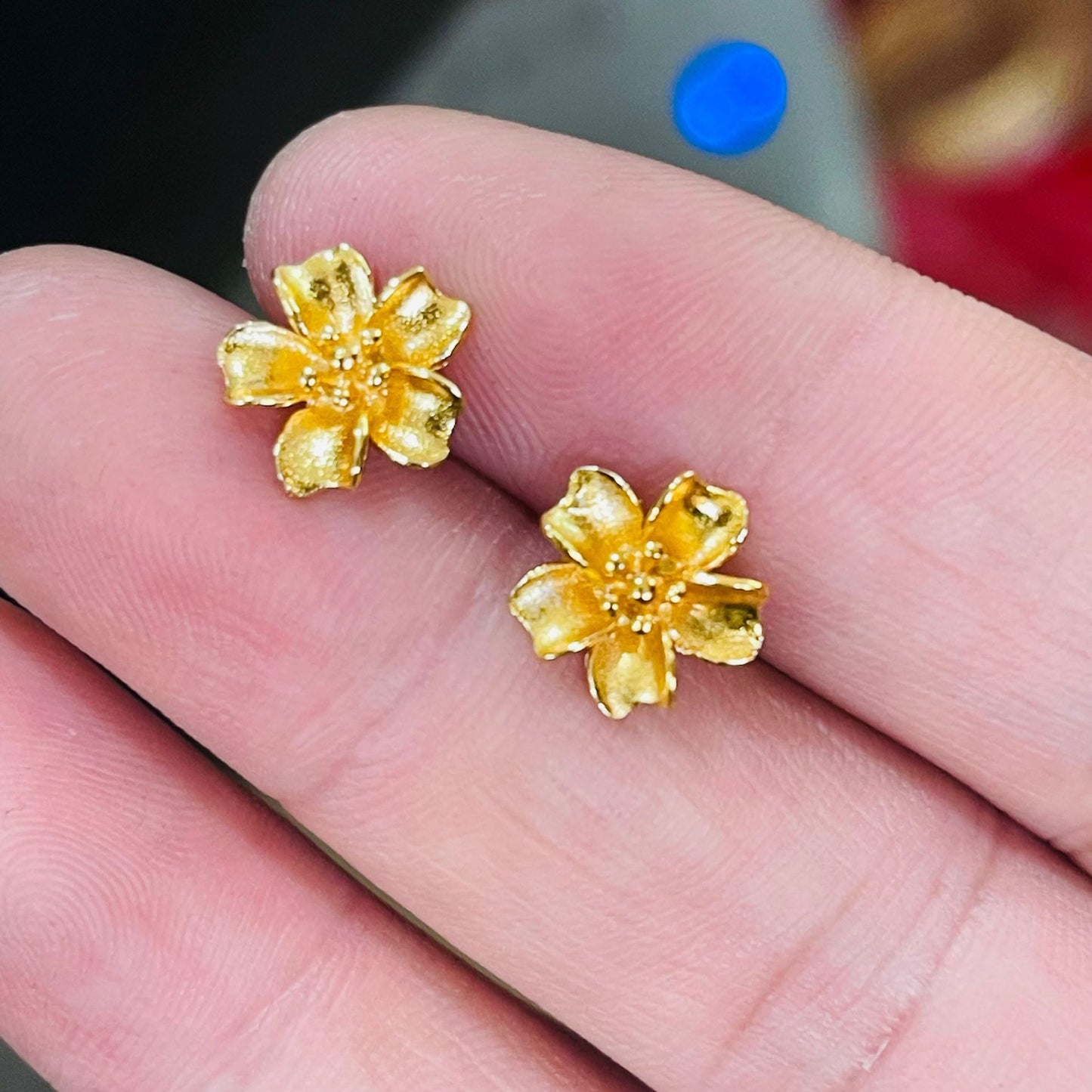Women's Gold Small Ear Bar Simulation European Coin Earrings