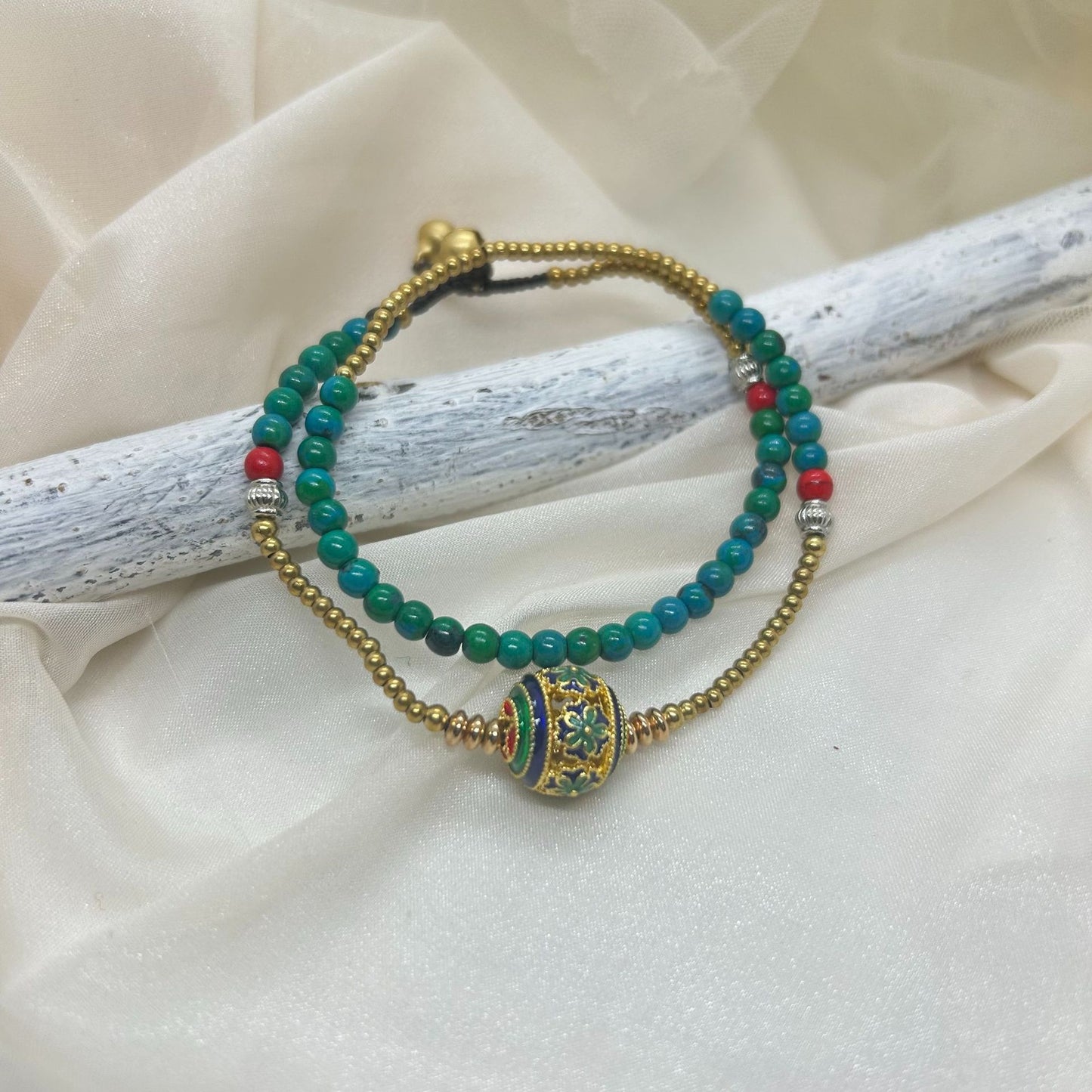 Women's Style Retro Personality Nepal Beads Thailand Wax Bracelets