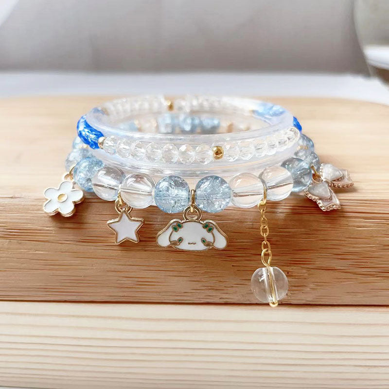 Summer Glass Chipping Beads Crystal Cute Bracelets