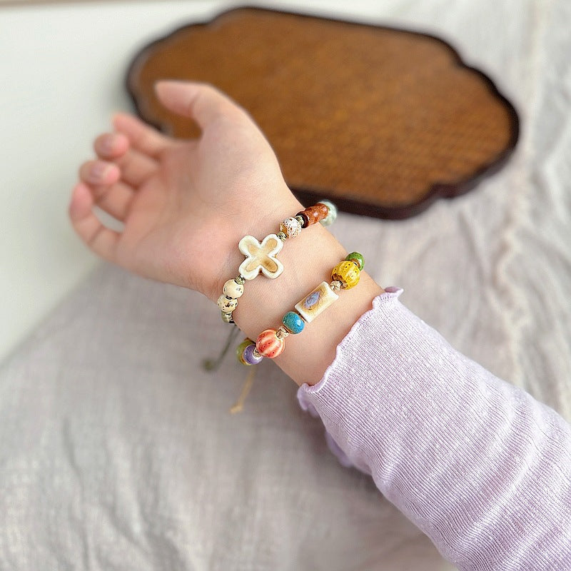 Women's Ethnic Style Ancient Woven Hand Strap Gift Mori Artistic Bracelets