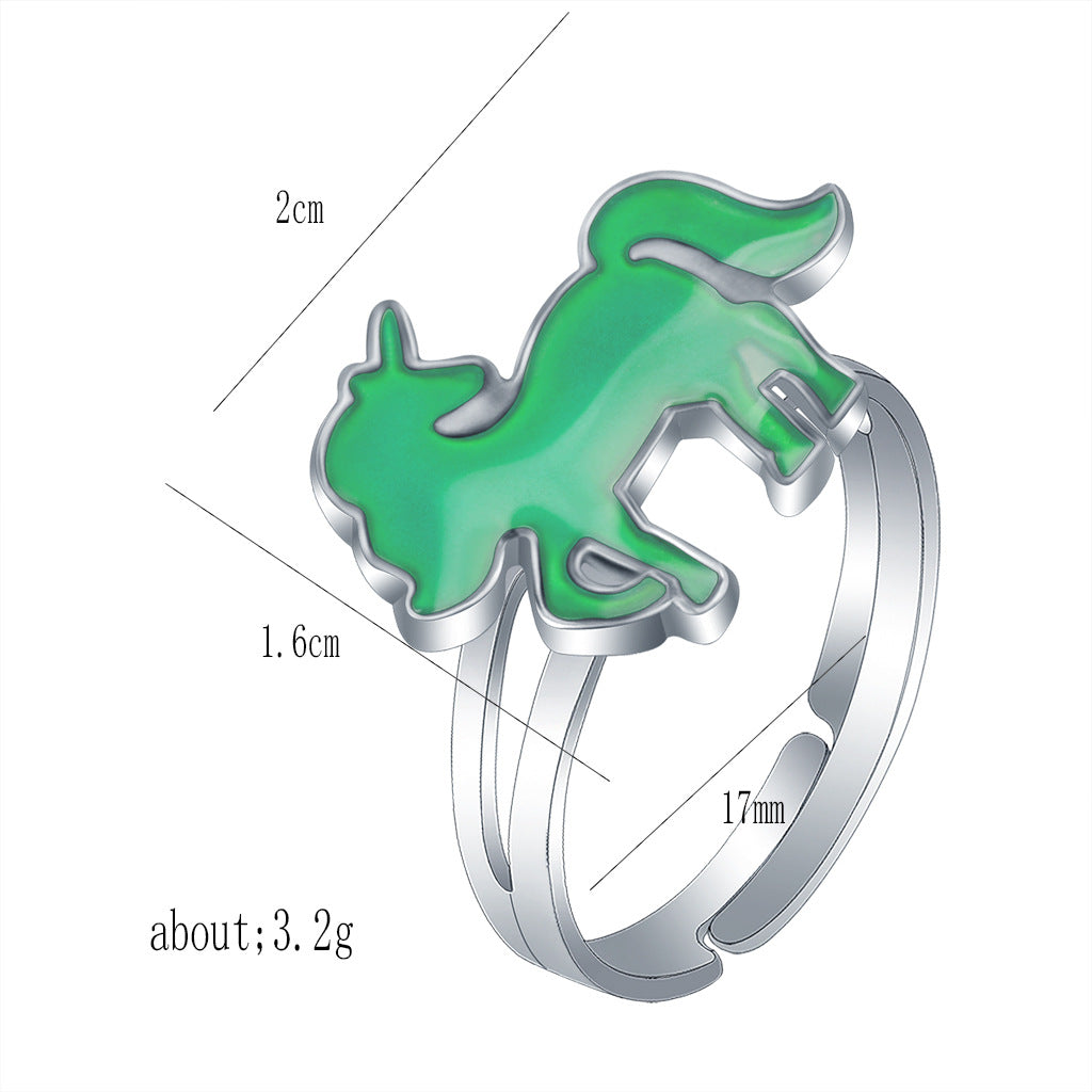 Fashion Personality Boys Polar Bear Mood Rings