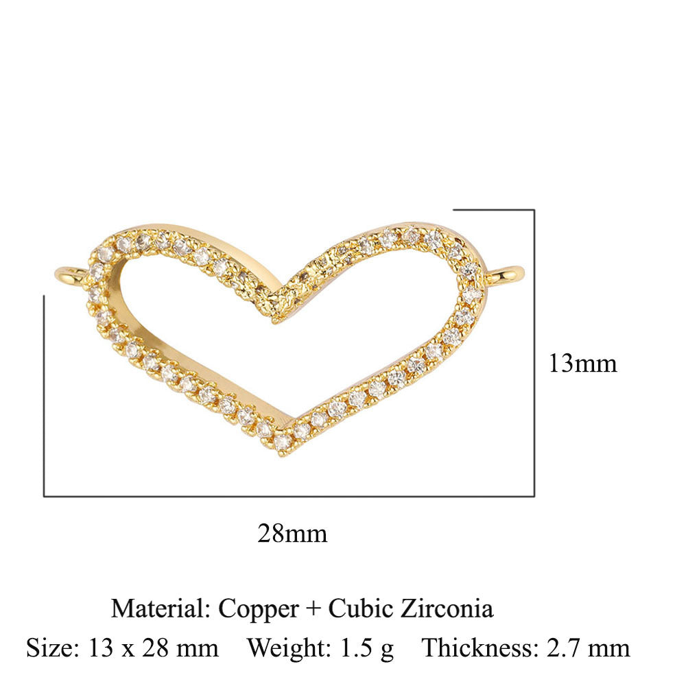 Copper Zircon Ornament Accessories Dripping Oil Pendants