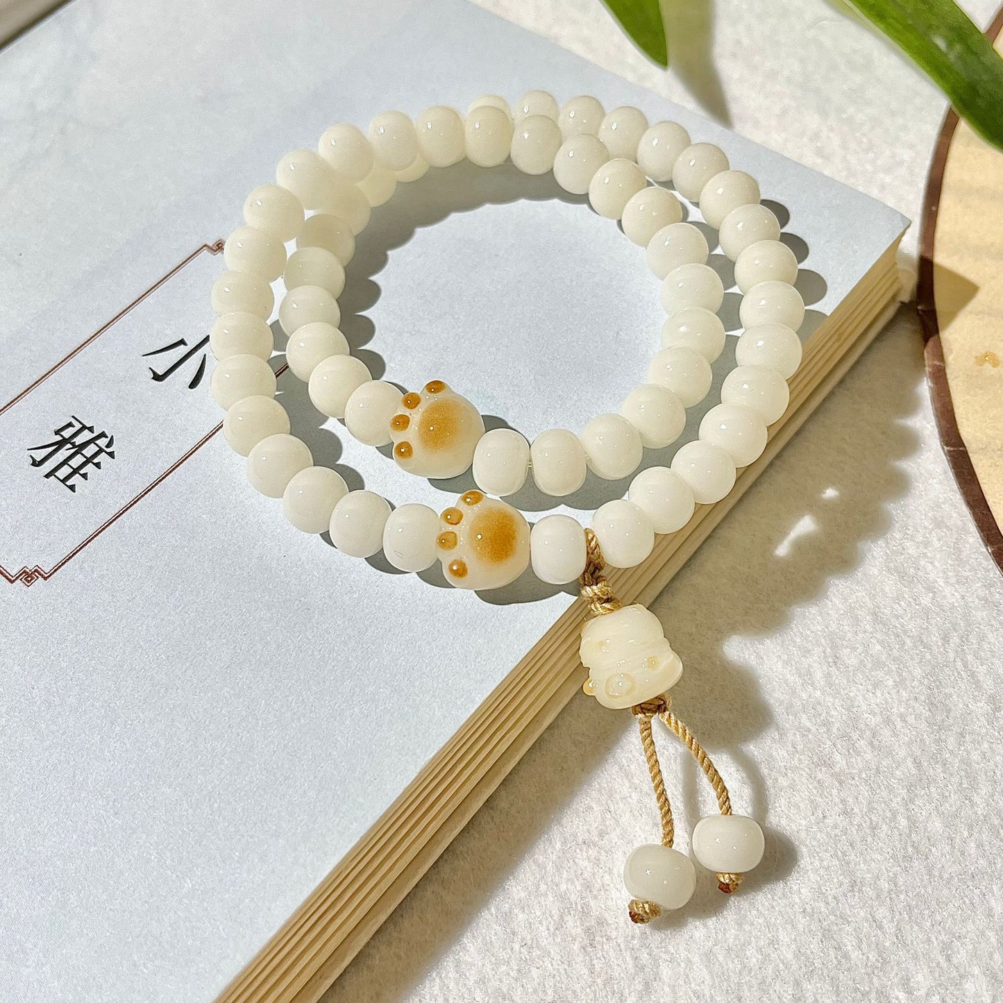 Bodhi Green Abacus Beads Hand Toy Bracelets