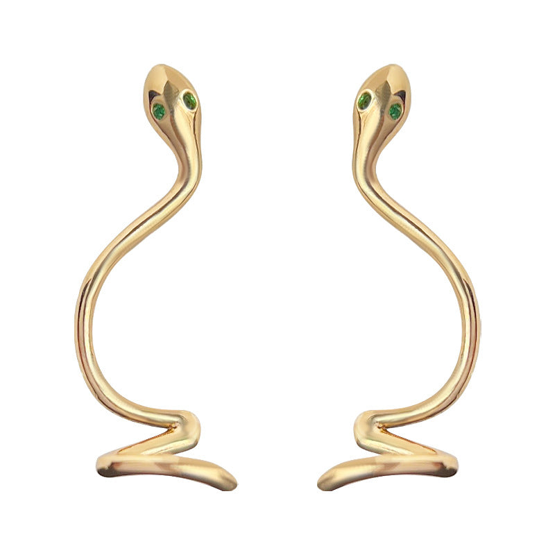 Cold Style Niche Designer Spirit Snake Earrings