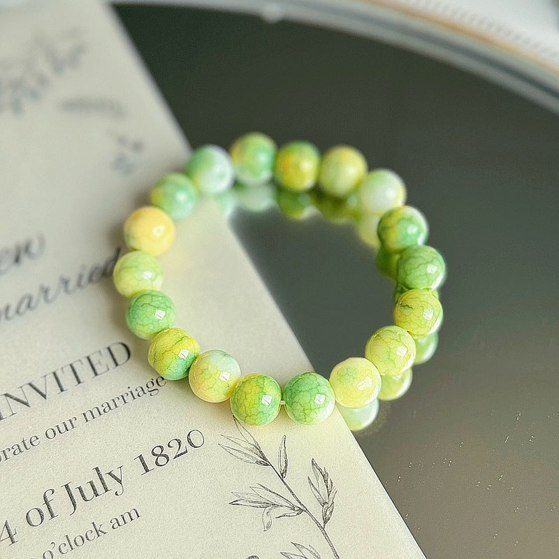 Purple Crystal Female Pliable Temperament Rosary Decompression Hand Bracelets