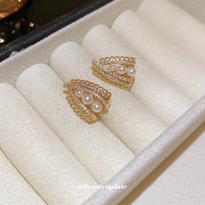 Lace French Entry Lux Style Trendy Earrings