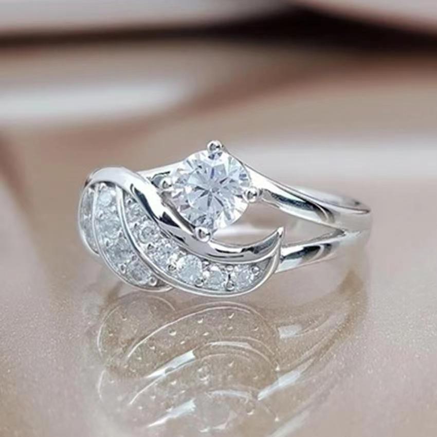 Fashion Angel Wings Zircon Accessories Jewellery Rings