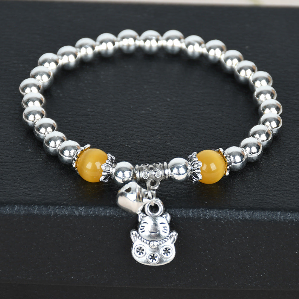 Chinese Style Large Sier Female Lotus Seedpod Bracelets