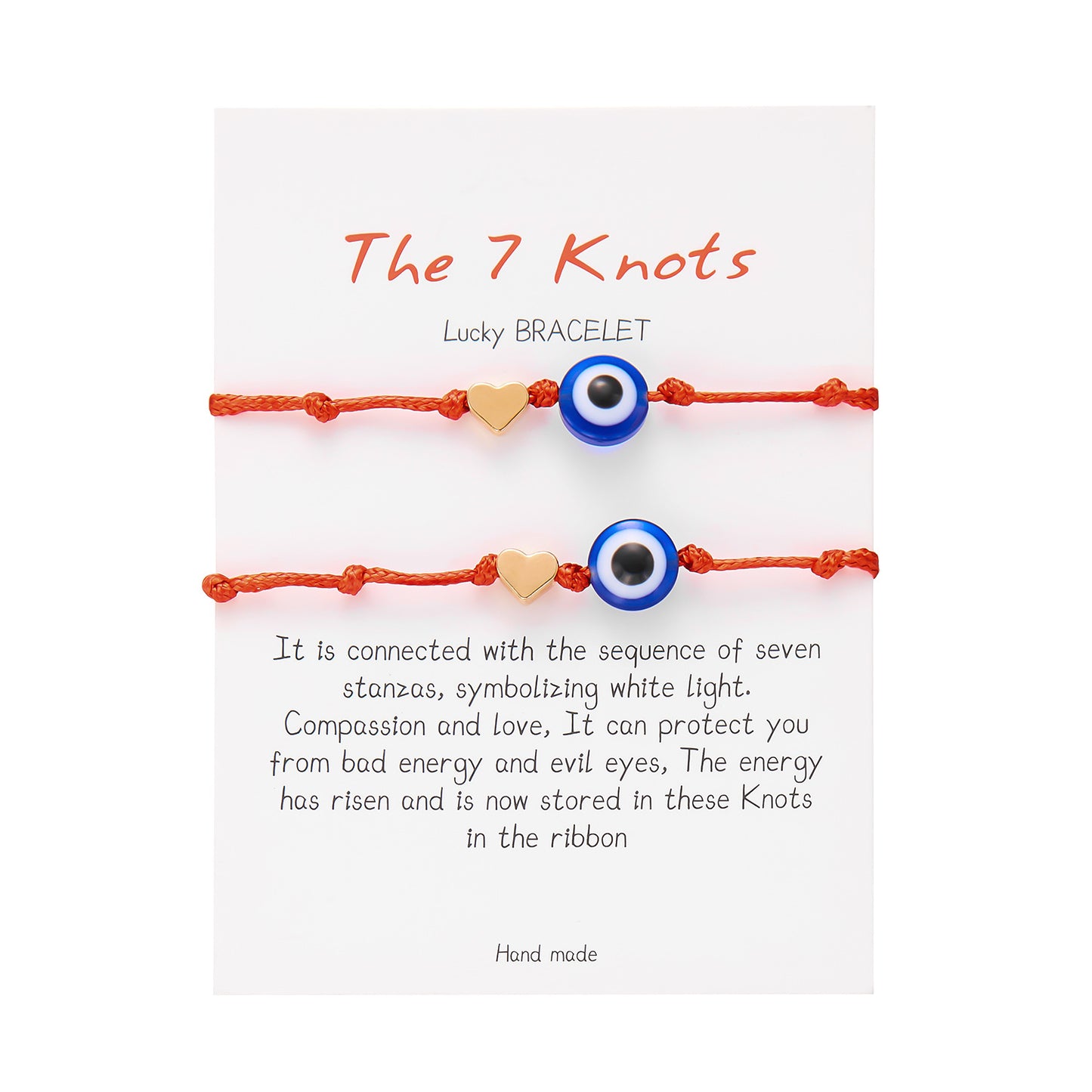 Devil's Eye Lucky Red Rope Knot Love Couple Bracelets