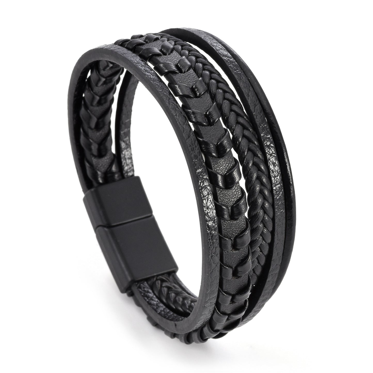 Men's Genuine Titanium Steel Magnetic Buckle Wrist Bracelets