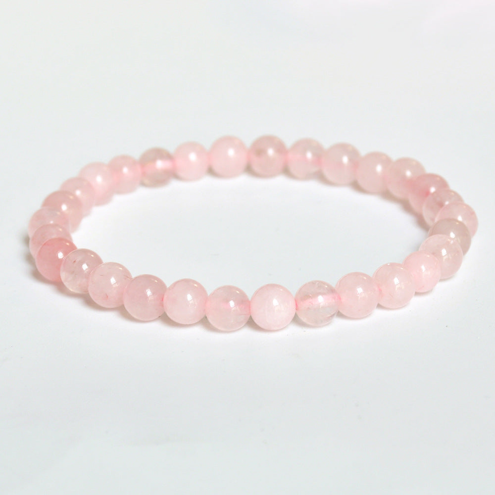 Style Simple Pink Crystal Natural Gift Bracelets