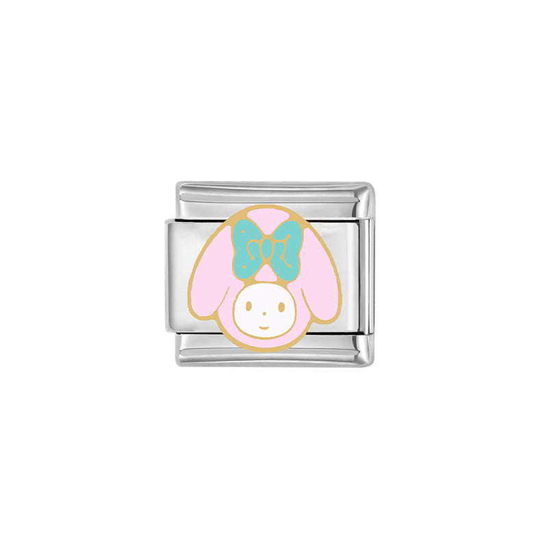 Character Pattern Module Ornament Accessories Stainless Bracelets