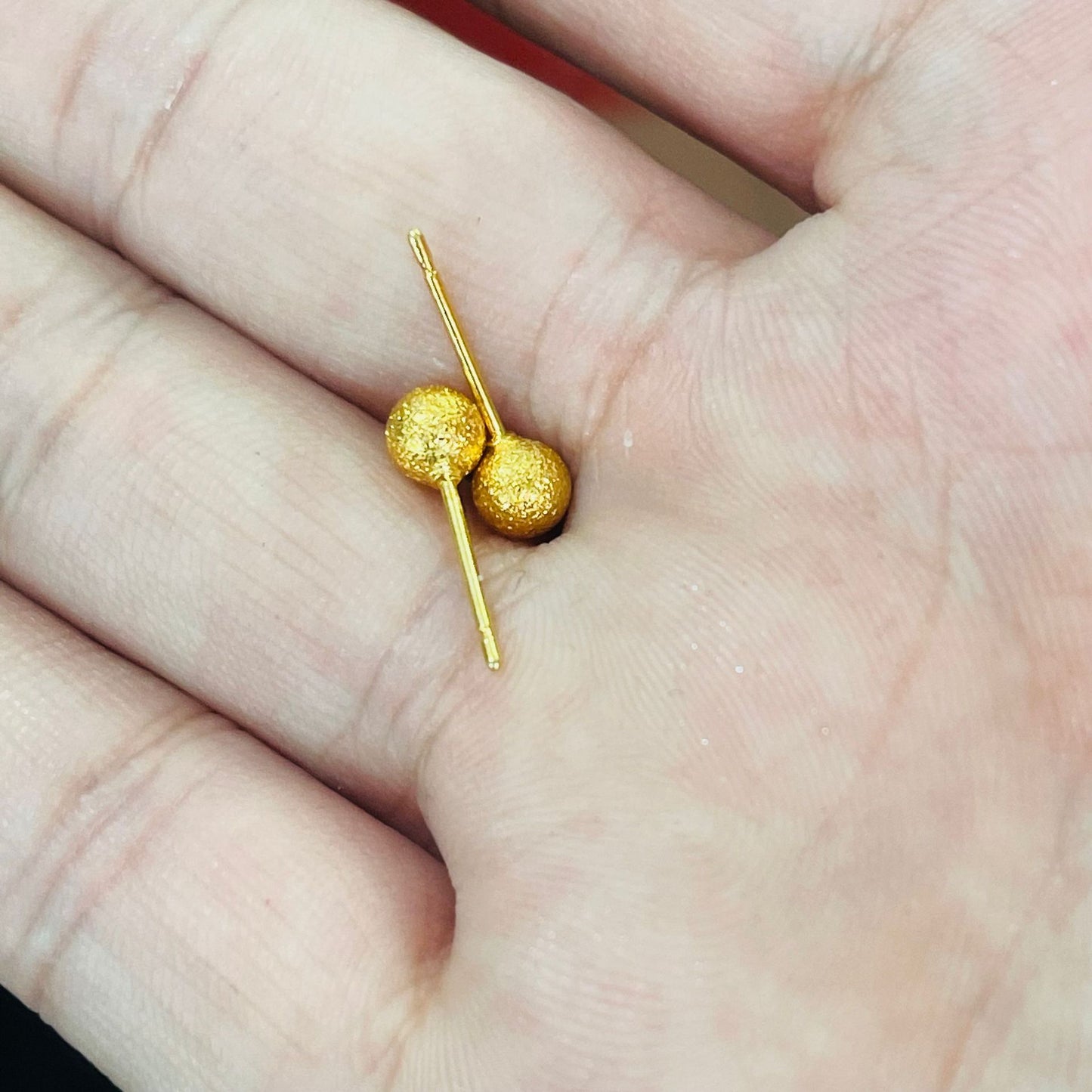Women's Gold Small Ear Bar Simulation European Coin Earrings