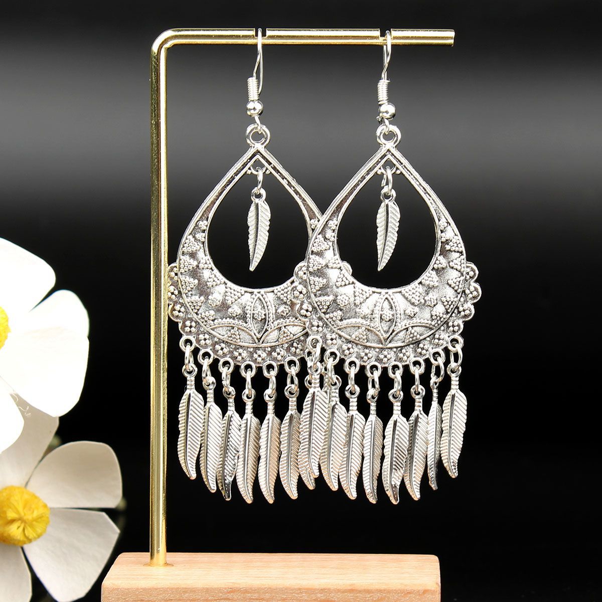 Chinese Style Retro National Miao Sier Earrings