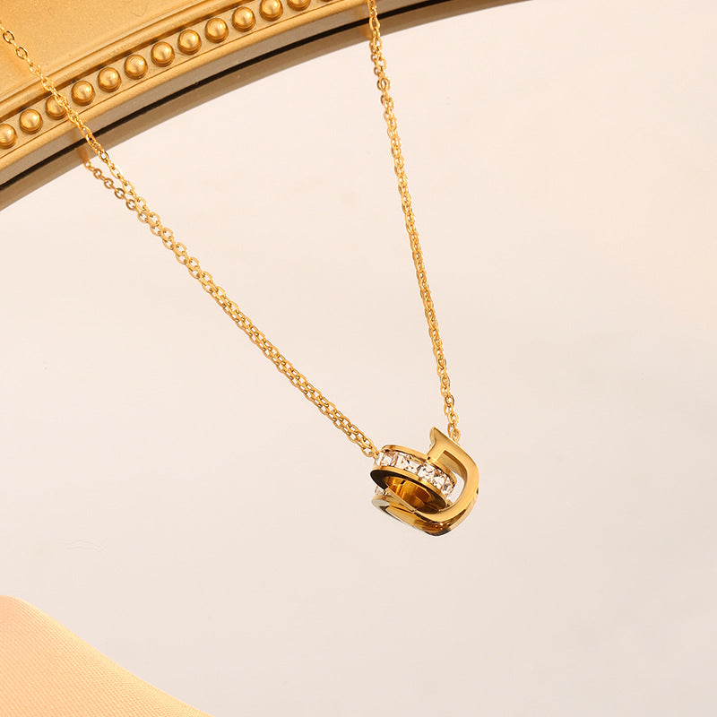 Women's Titanium Steel Fashionable Clavicle Chain Trendy Necklaces