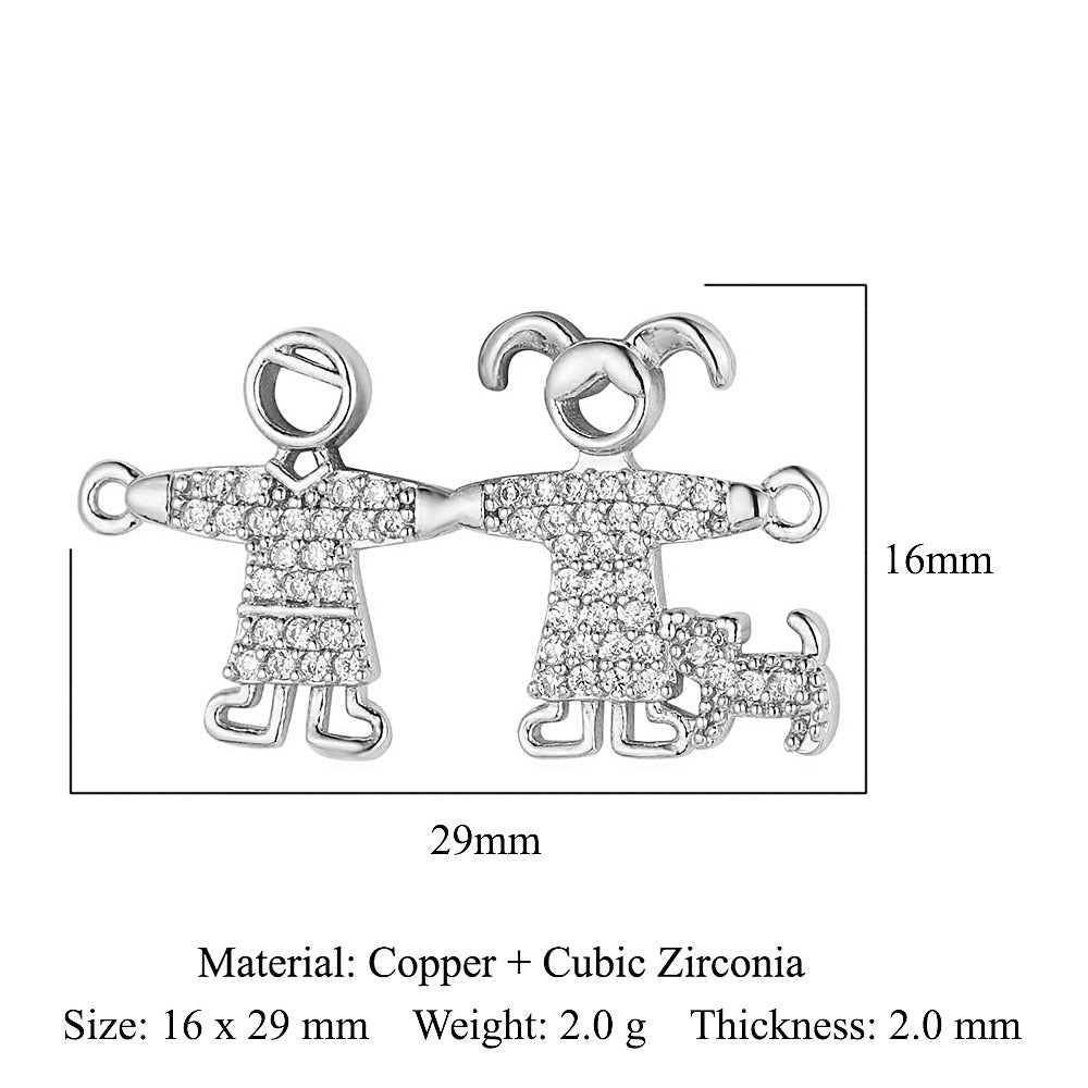 Copper Zircon Ornament Accessories Dripping Oil Pendants